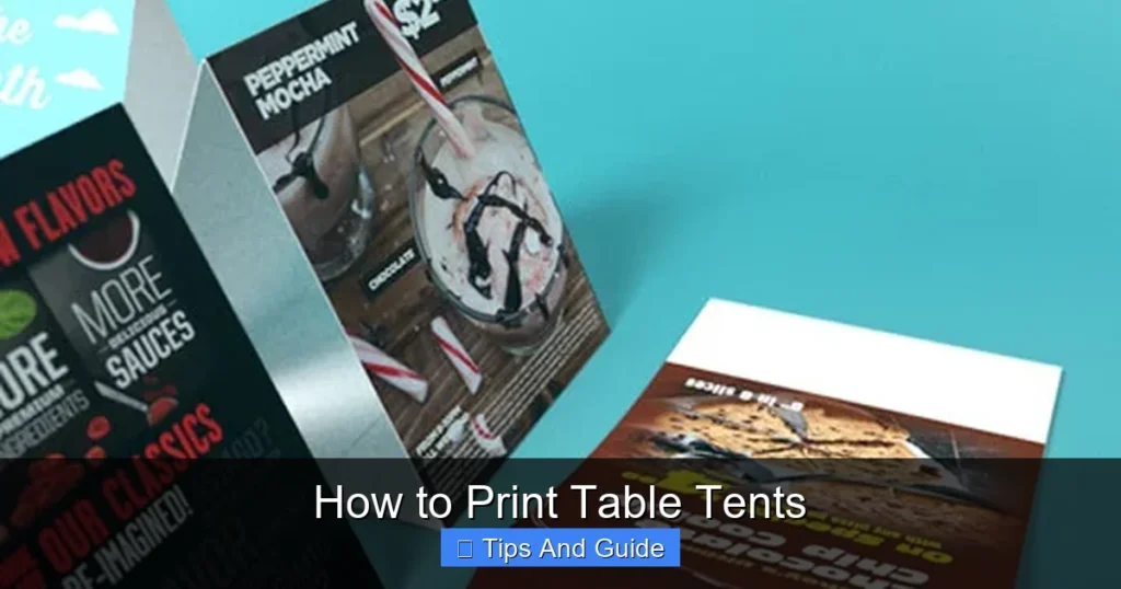 How to Print Table Tents How to Print Table Tents