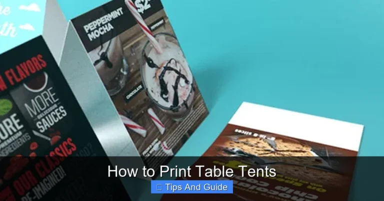 How to Print Table Tents