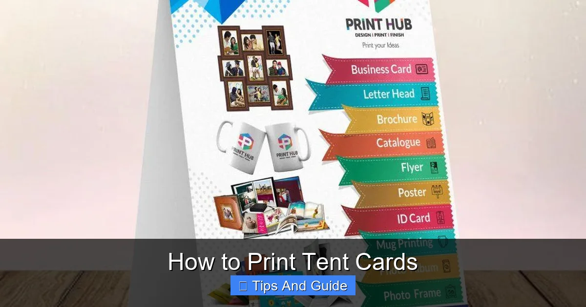 How to Print Tent Cards
