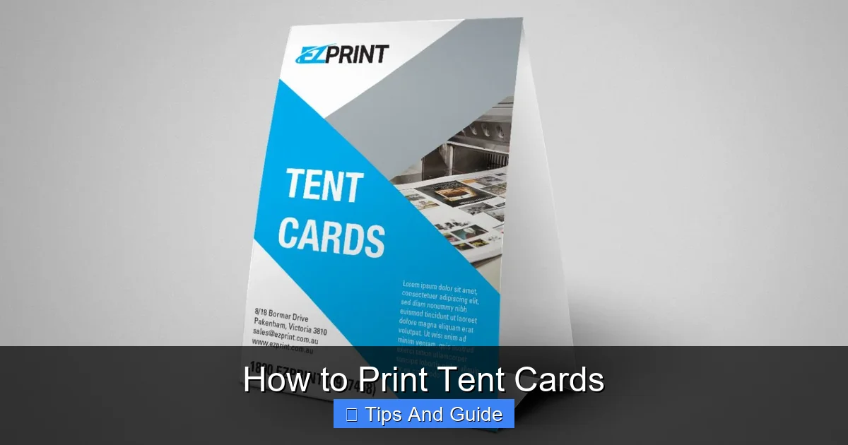 How to Print Tent Cards