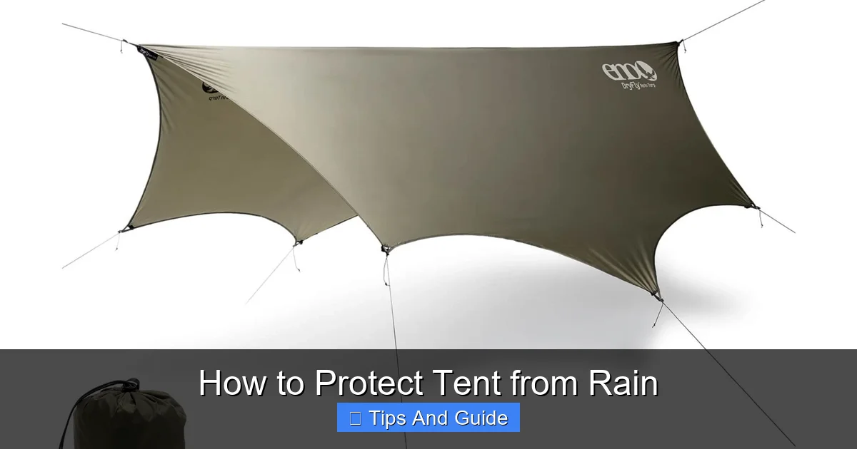 How to Protect Tent from Rain