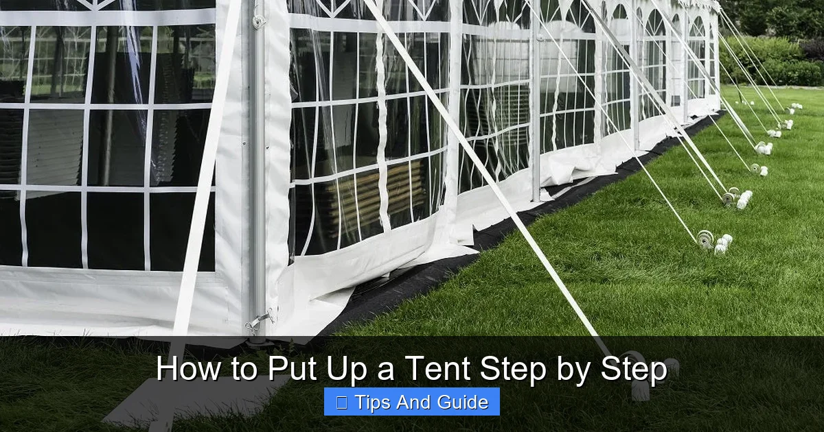 How to Put Up a Tent Step by Step