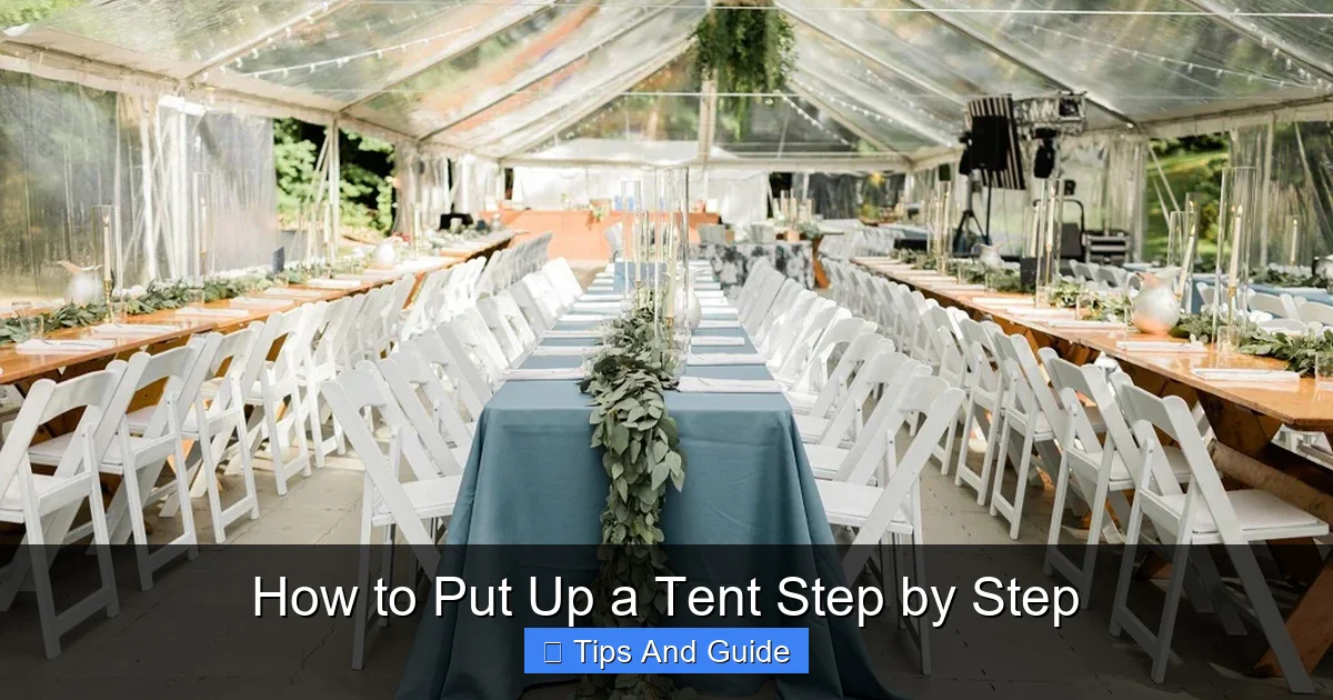How to Put Up a Tent Step by Step