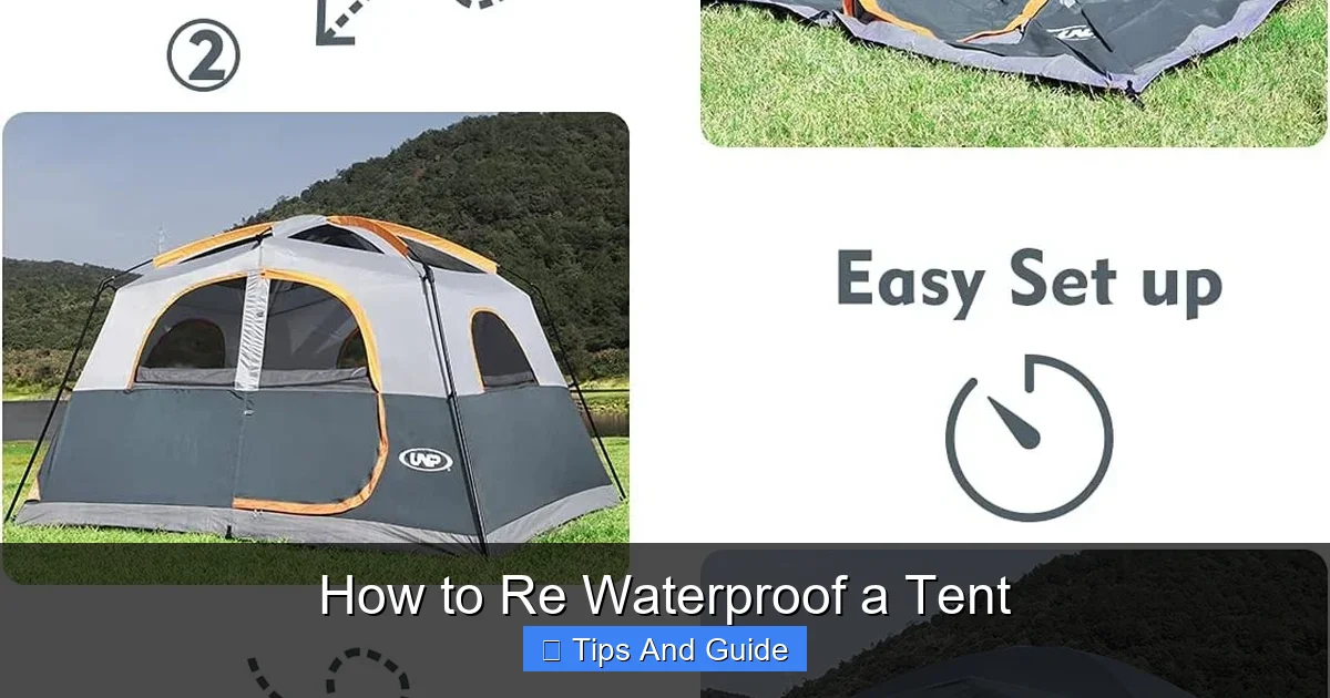 How to Re Waterproof a Tent