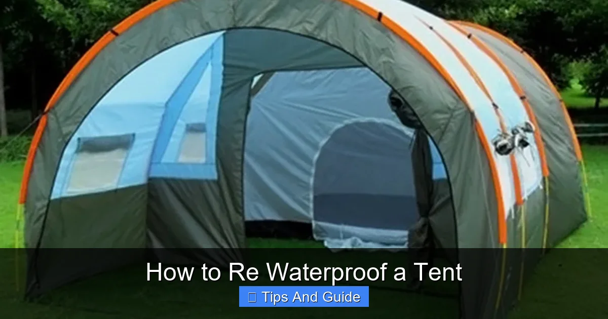 How to Re Waterproof a Tent