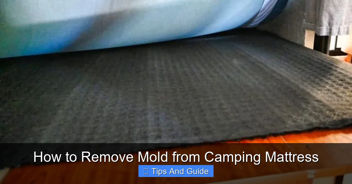 How to Remove Mold from Camping Mattress