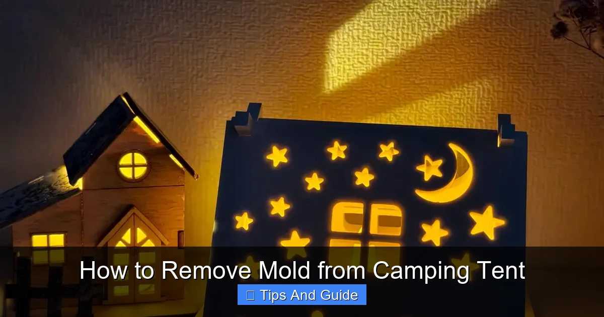 How to Remove Mold from Camping Tent
