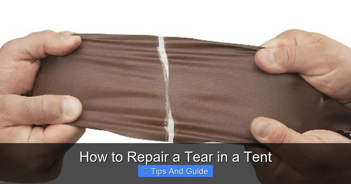 How to Repair a Tear in a Tent