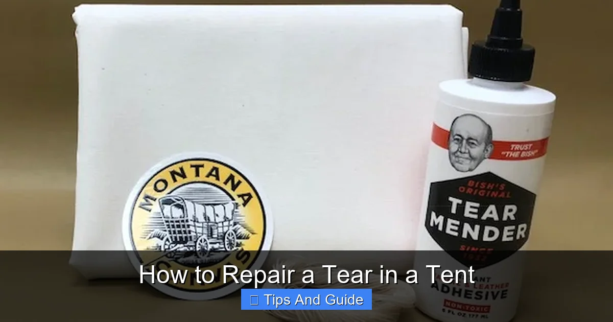 How to Repair a Tear in a Tent
