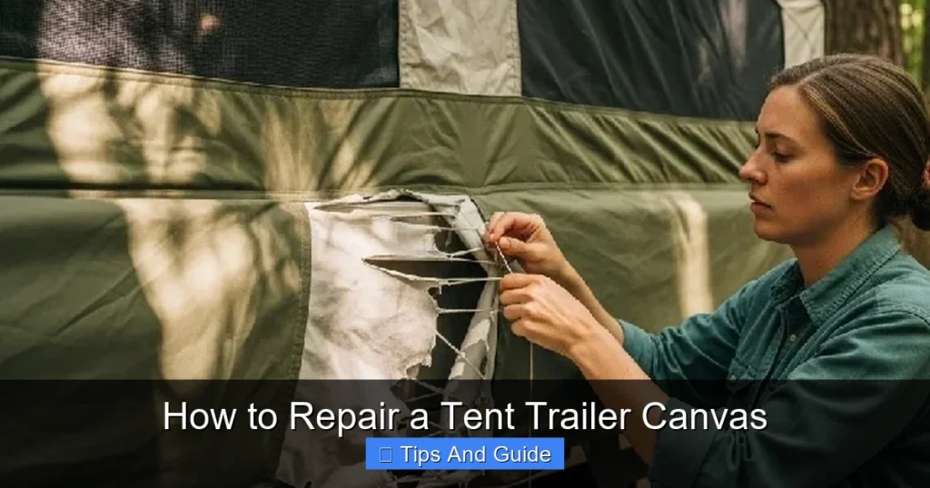How to Repair a Tent Trailer Canvas How to Repair a Tent Trailer Canvas