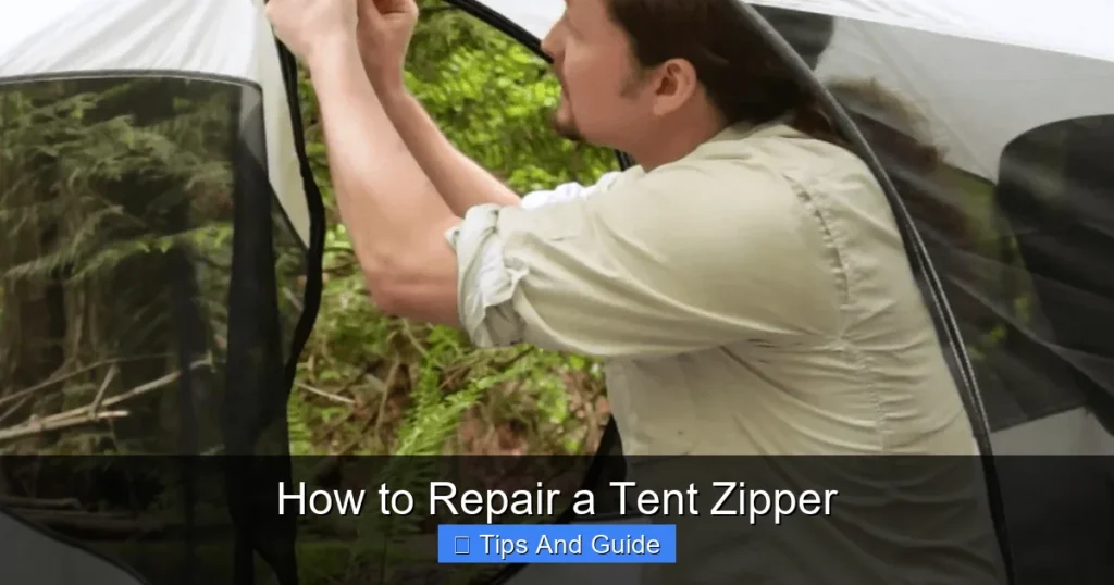 How to Repair a Tent Zipper