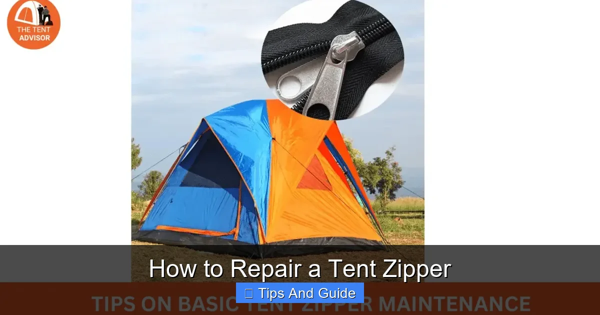 How to Repair a Tent Zipper