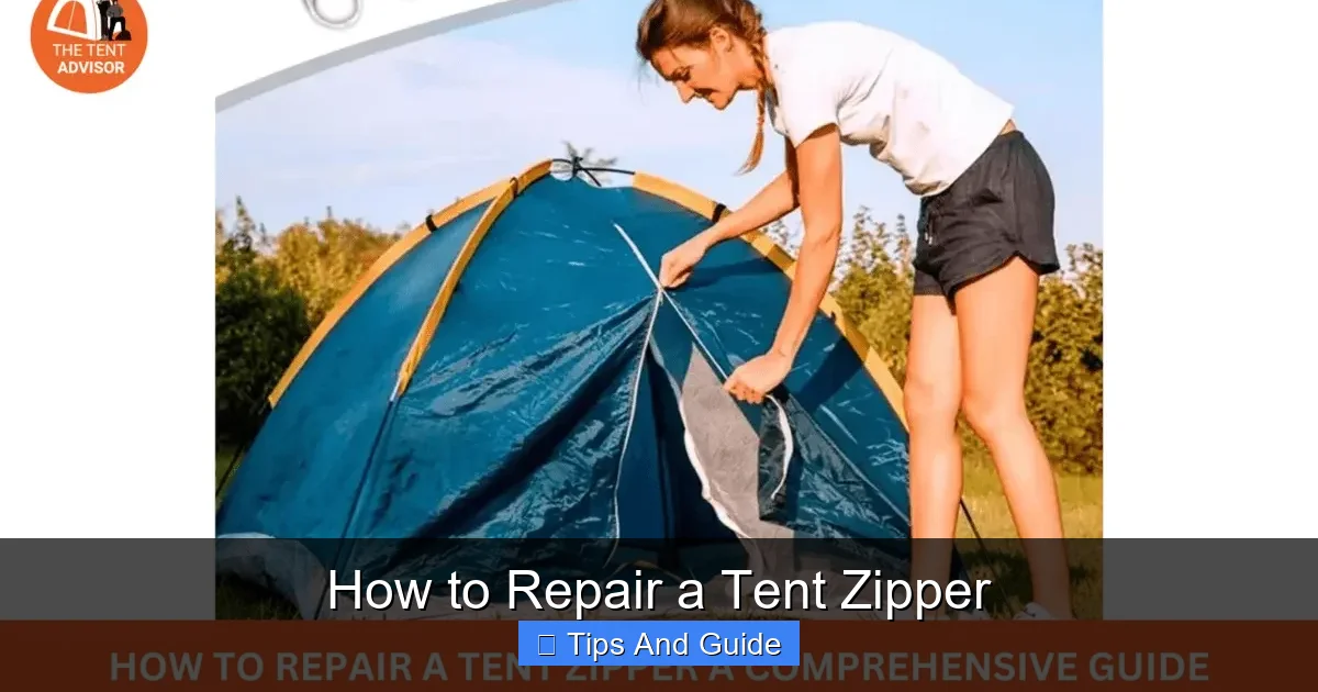 How to Repair a Tent Zipper