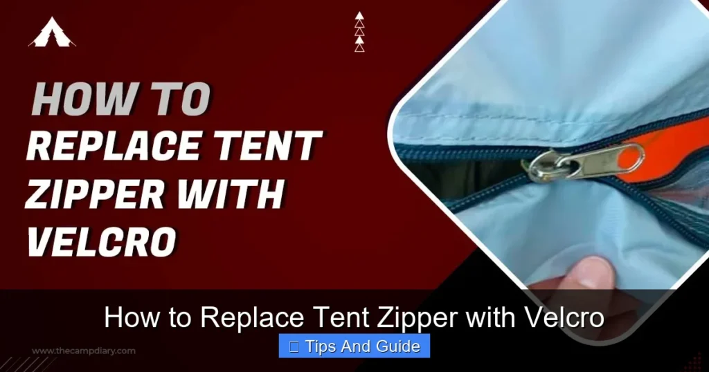 How to Replace Tent Zipper with Velcro