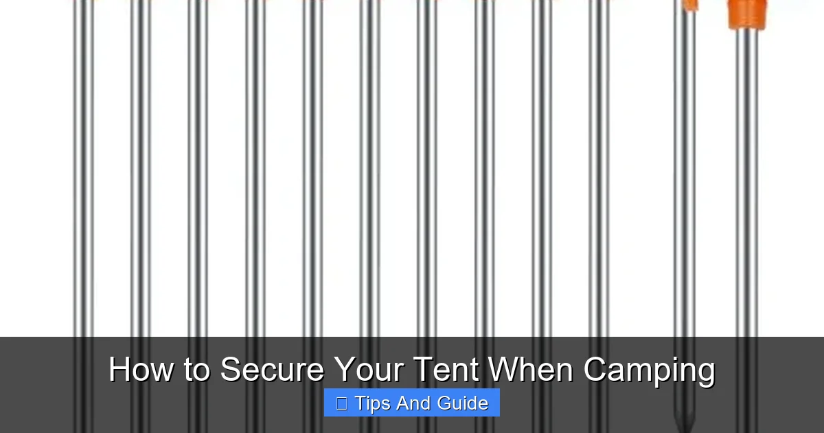 How to Secure Your Tent When Camping