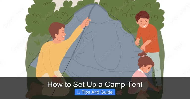 How to Set Up a Camp Tent
