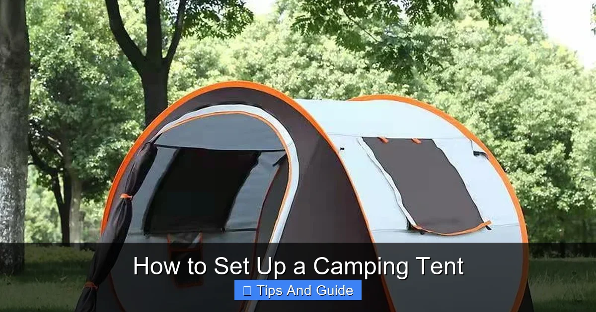 How to Set Up a Camping Tent