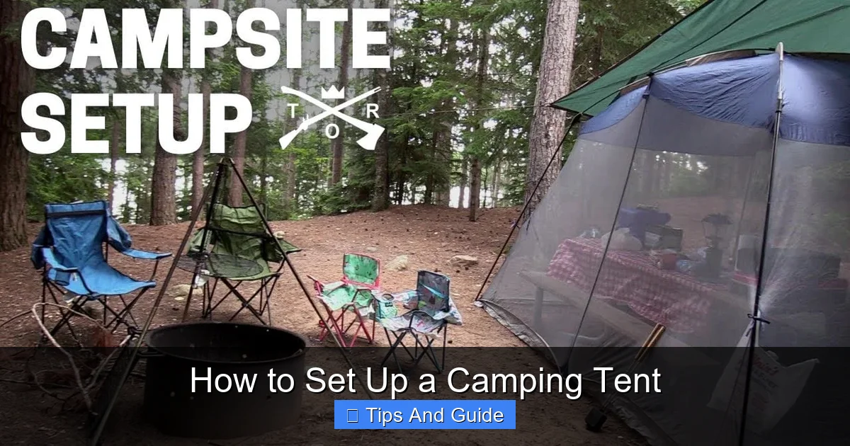 How to Set Up a Camping Tent