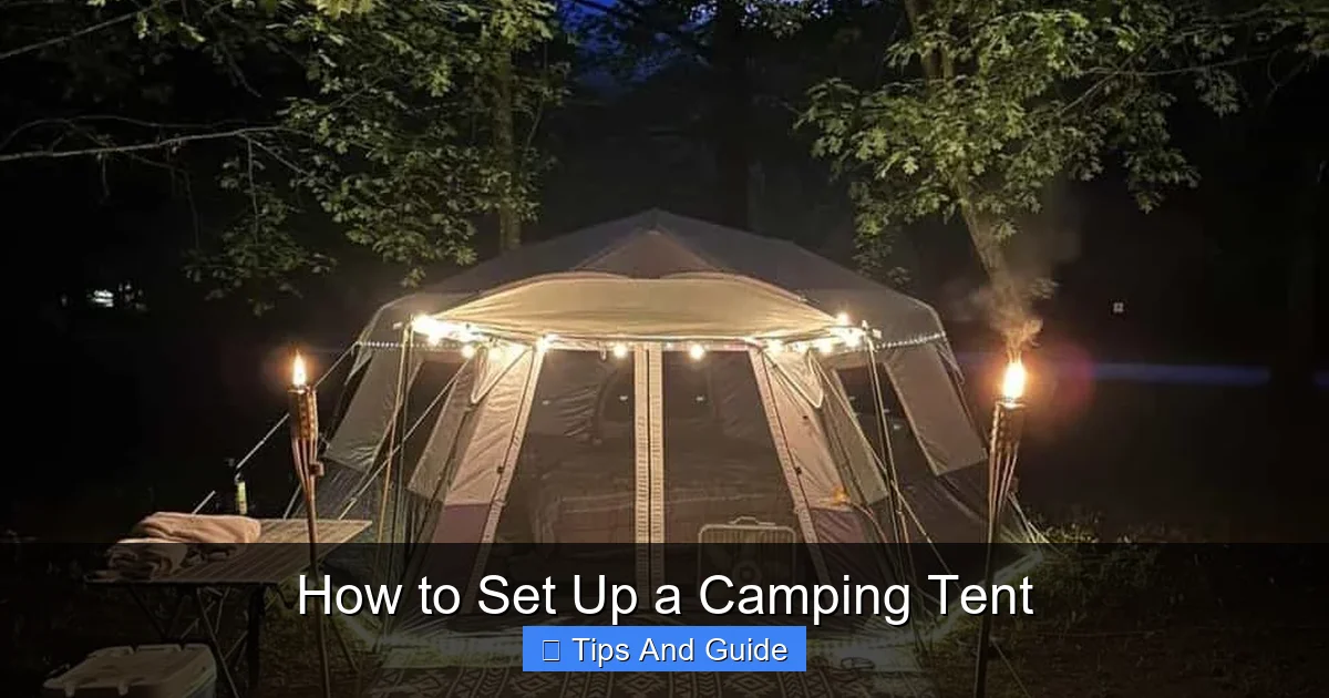 How to Set Up a Camping Tent