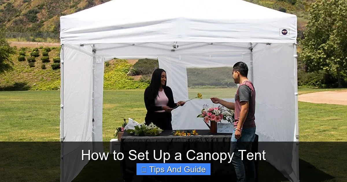 How to Set Up a Canopy Tent