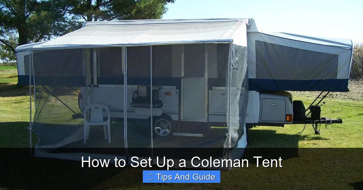 How to Set Up a Coleman Tent