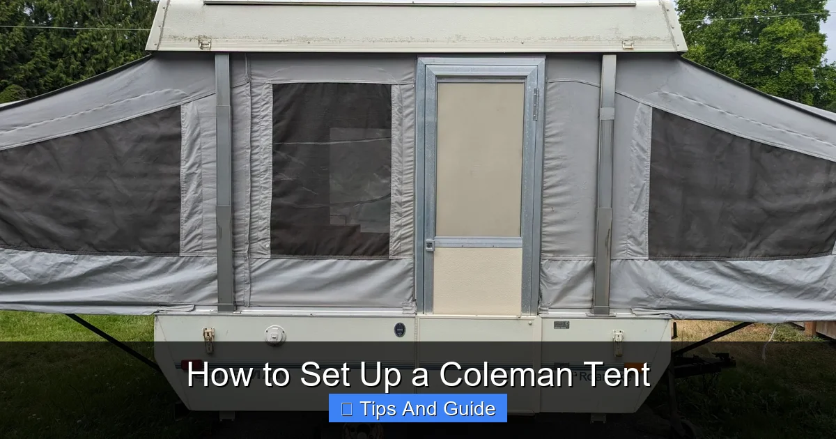 How to Set Up a Coleman Tent