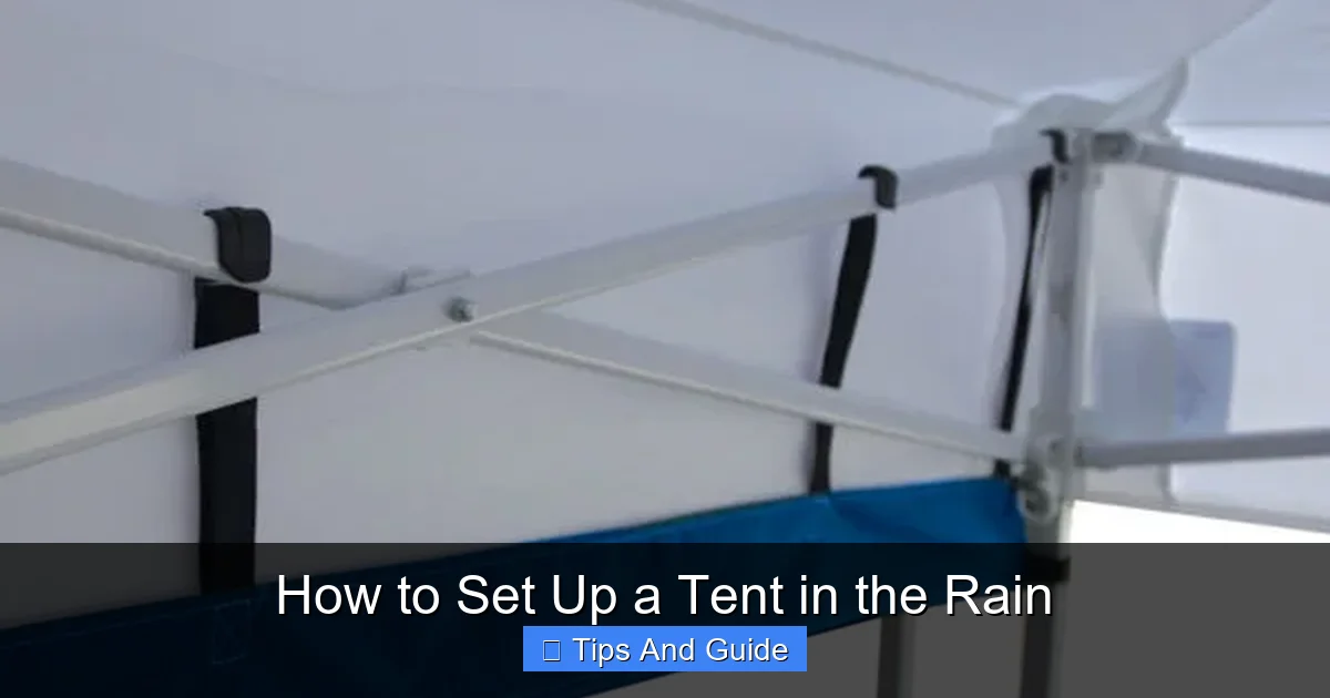 How to Set Up a Tent in the Rain