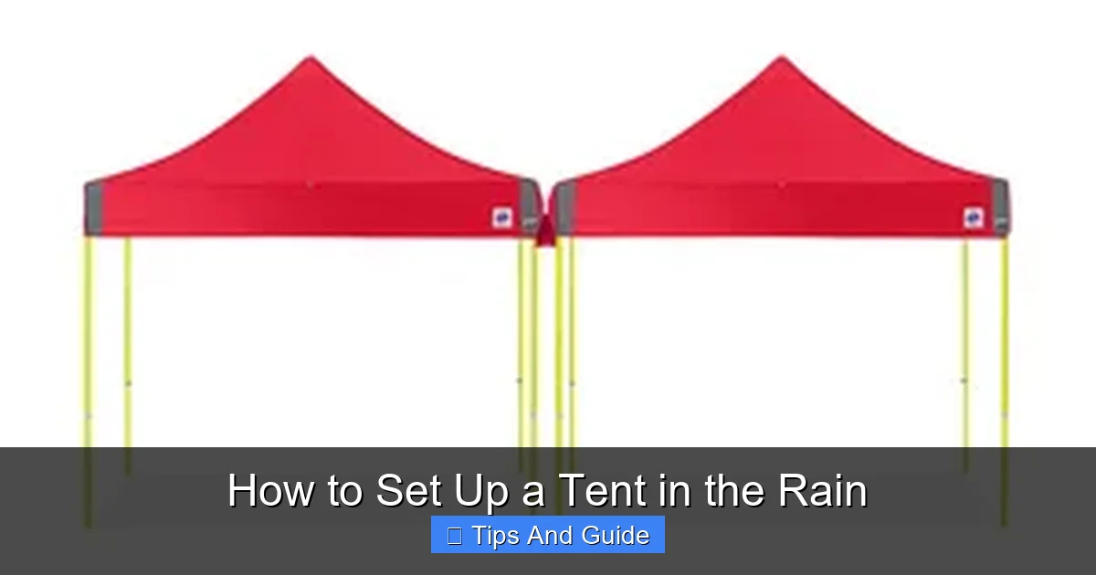 How to Set Up a Tent in the Rain