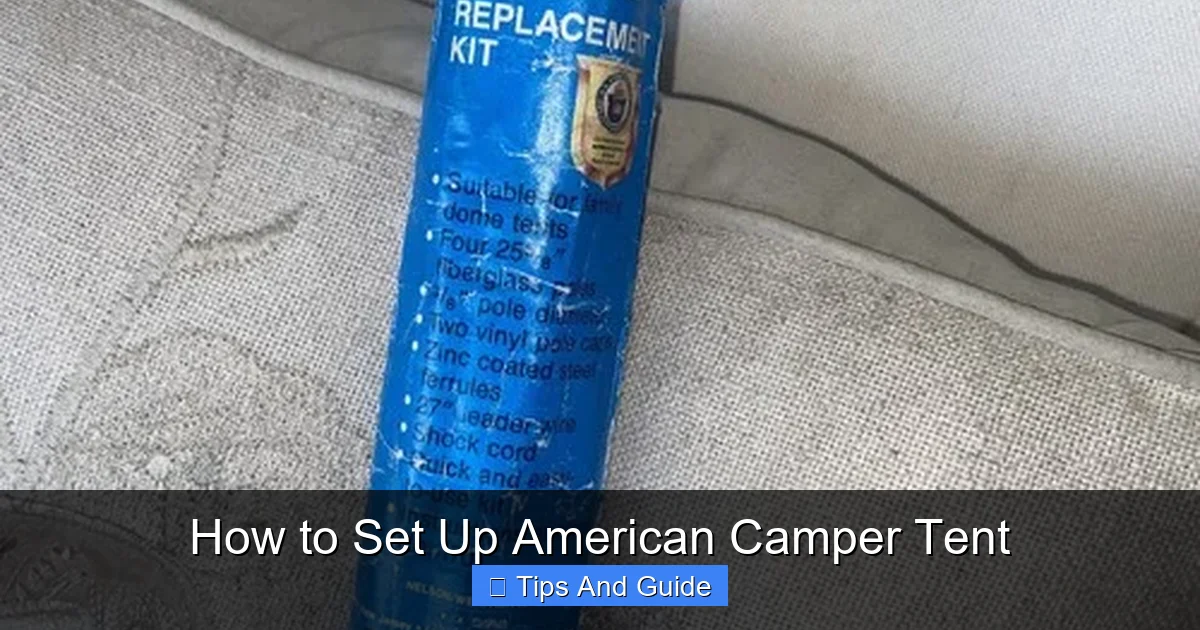 How to Set Up American Camper Tent