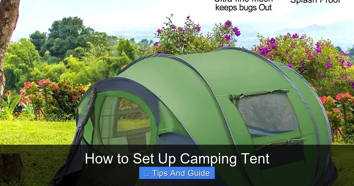 How to Set Up Camping Tent