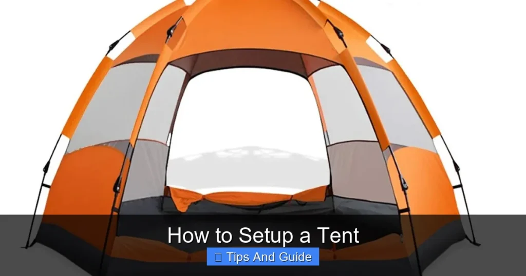 How to Setup a Tent