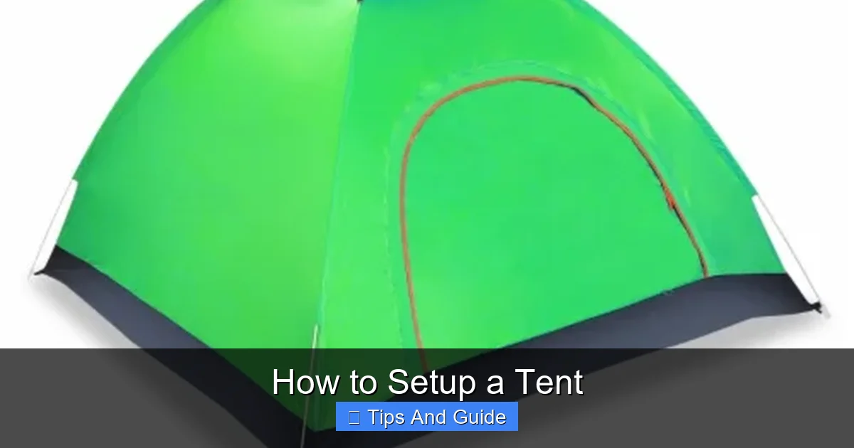 How to Setup a Tent