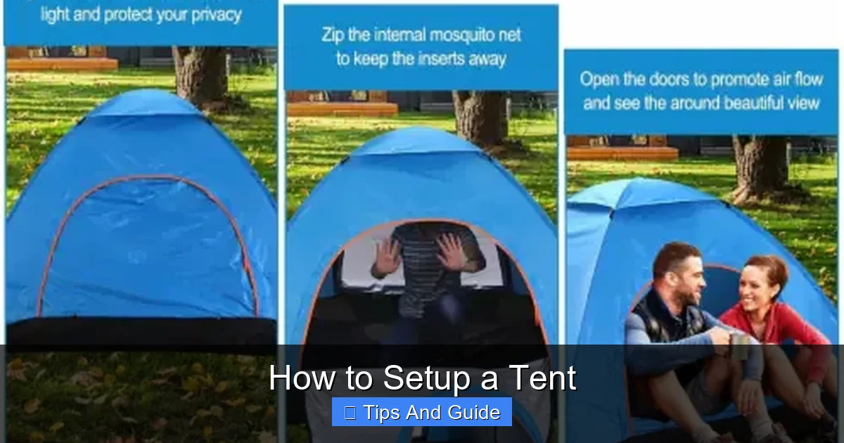 How to Setup a Tent