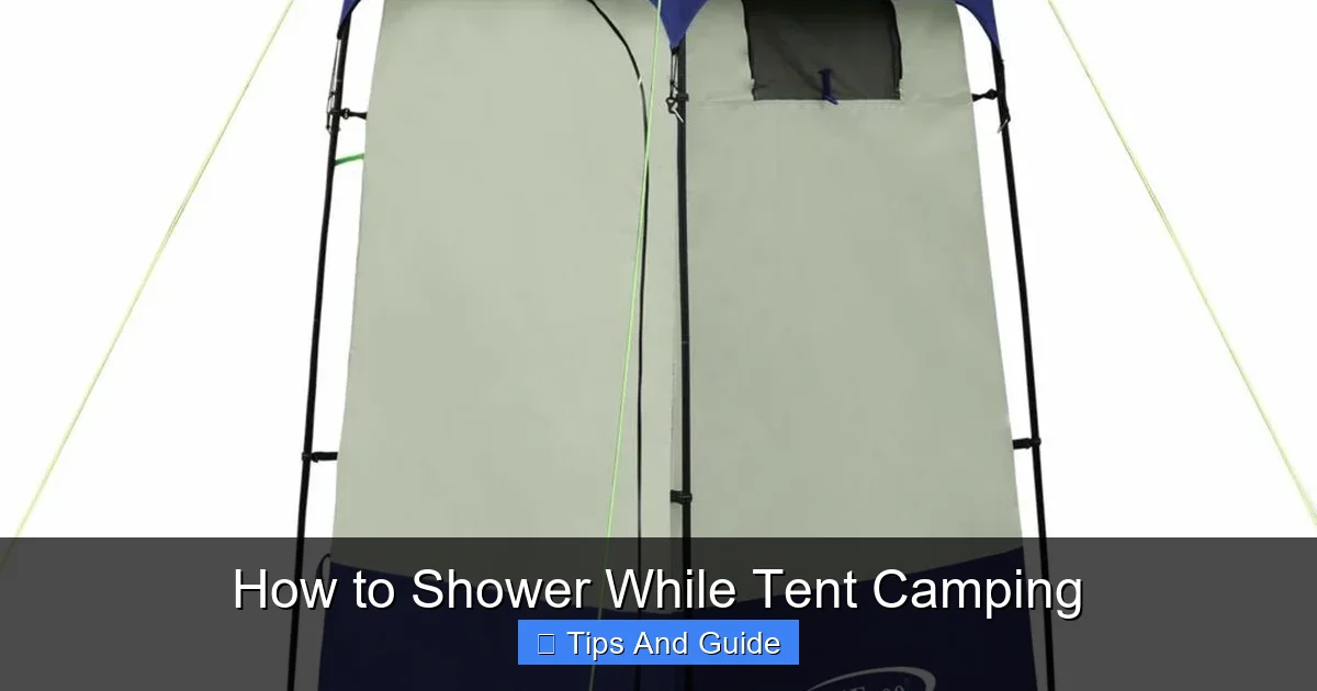 How to Shower While Tent Camping
