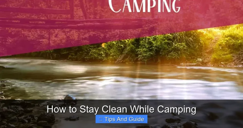 How to Stay Clean While Camping