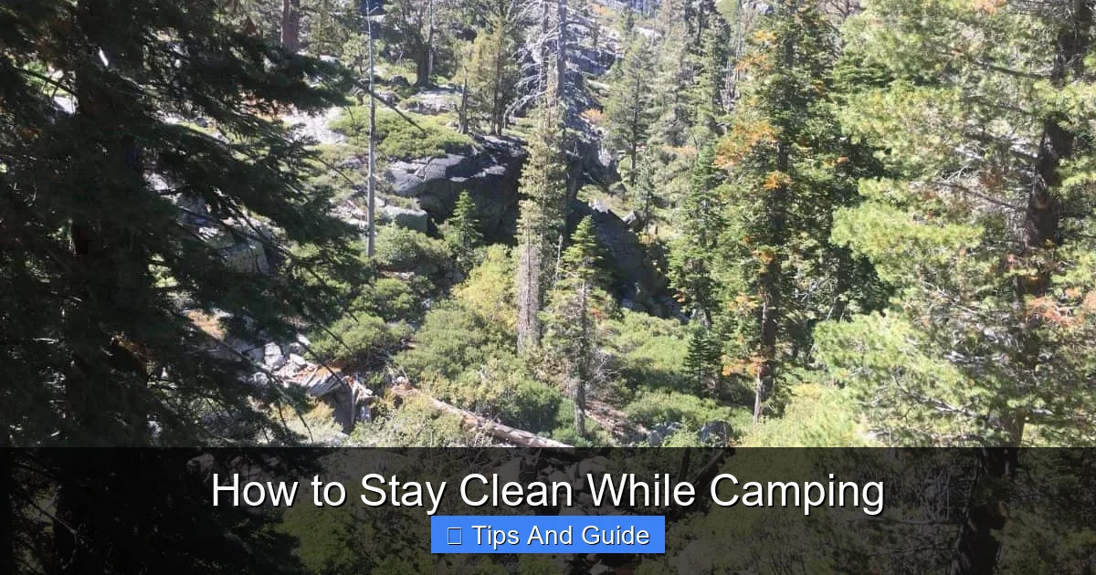 How to Stay Clean While Camping