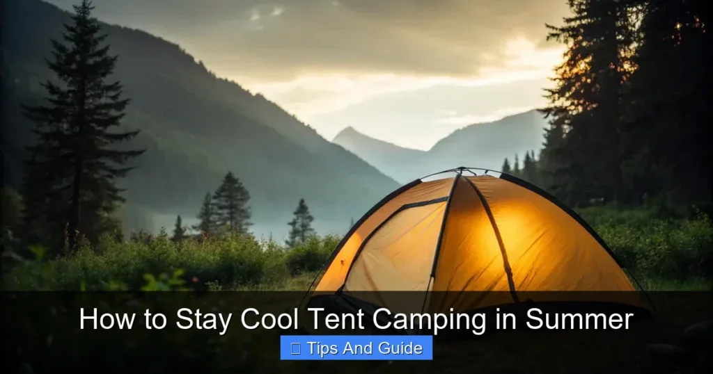 How to Stay Cool Tent Camping in Summer