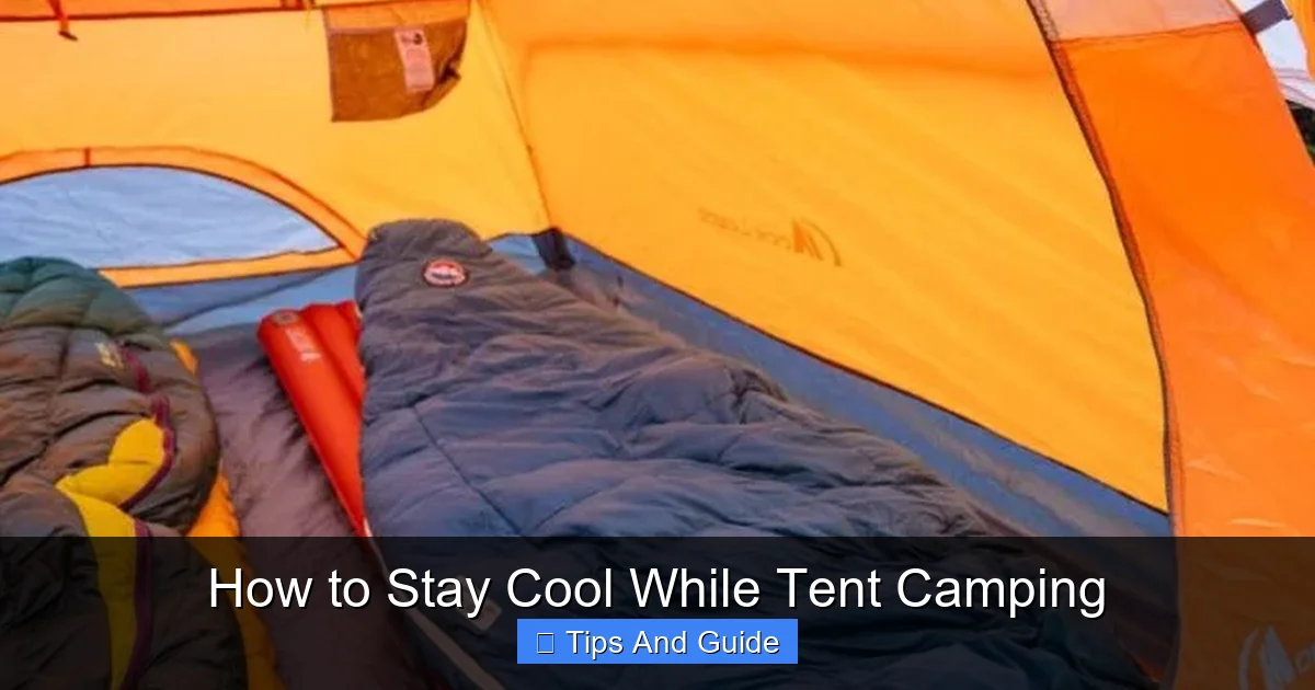 How to Stay Cool While Tent Camping
