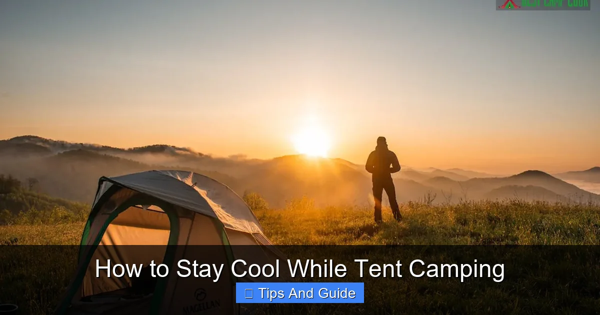How to Stay Cool While Tent Camping