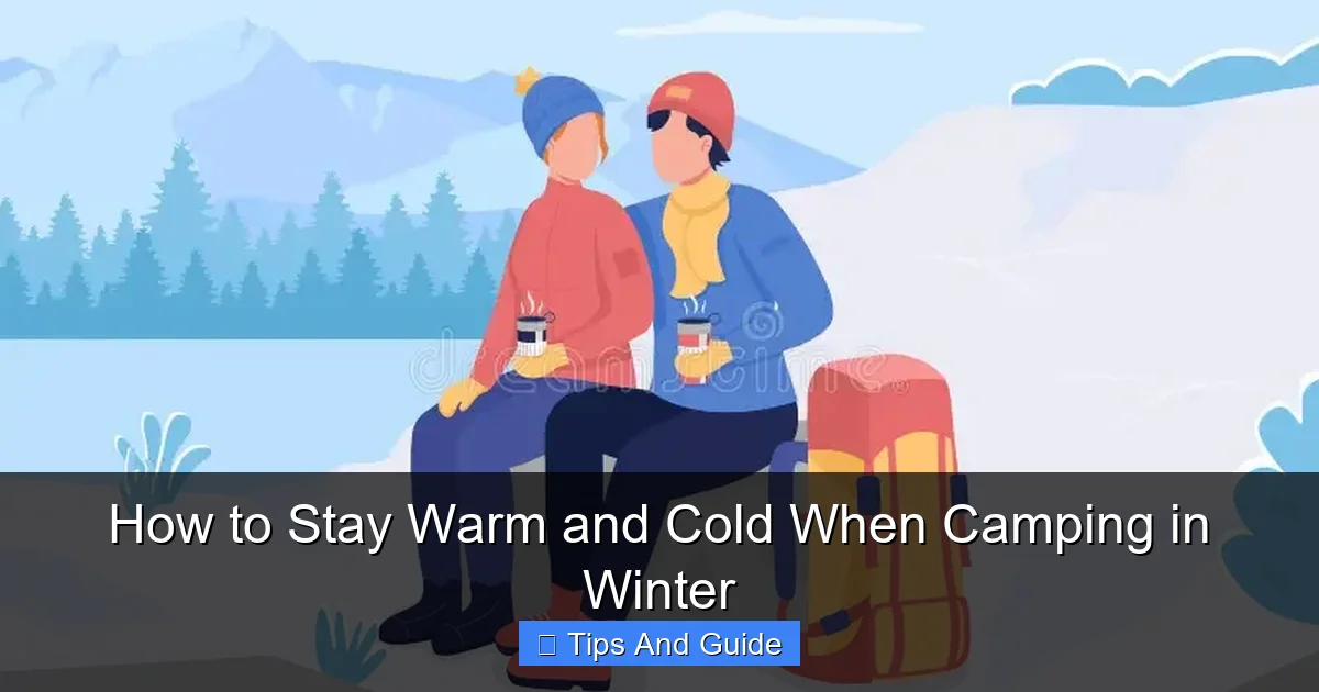 How to Stay Warm and Cold When Camping in Winter