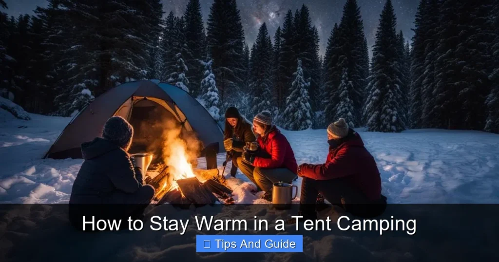 How to Stay Warm in a Tent Camping