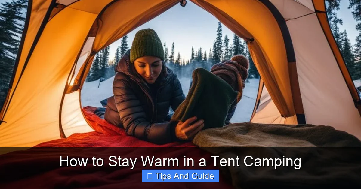 How to Stay Warm in a Tent Camping