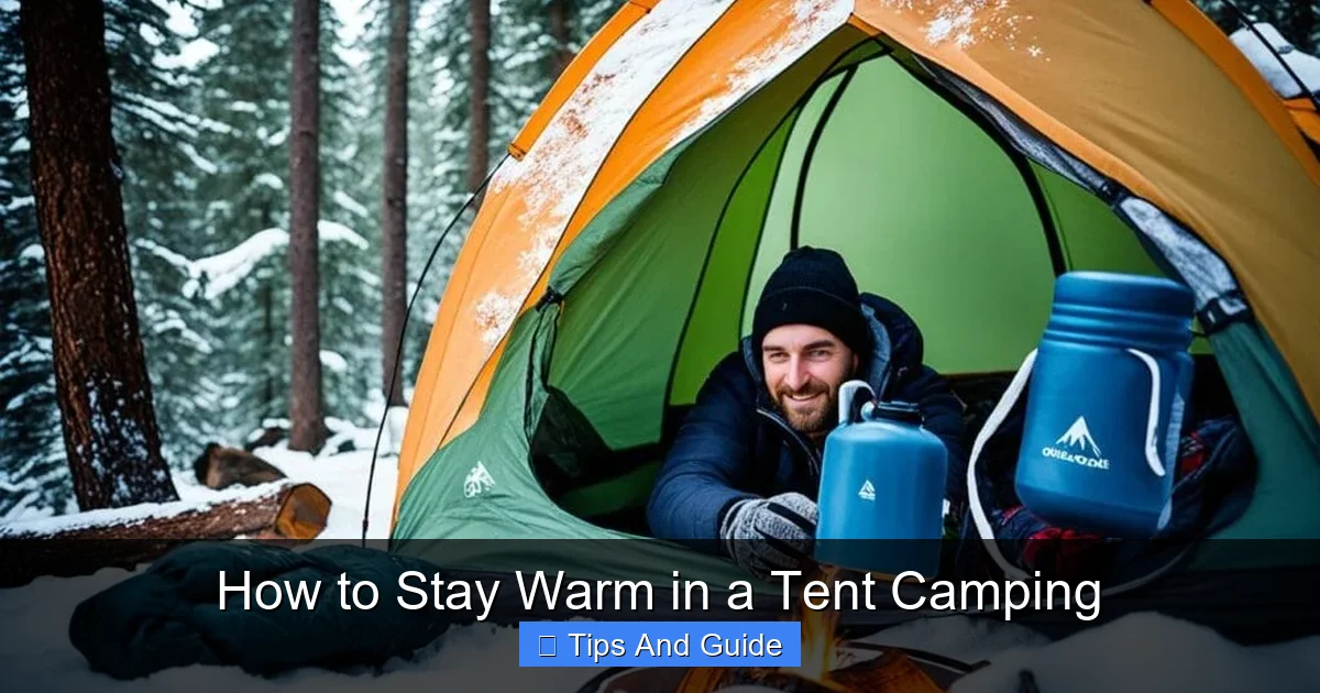 How to Stay Warm in a Tent Camping