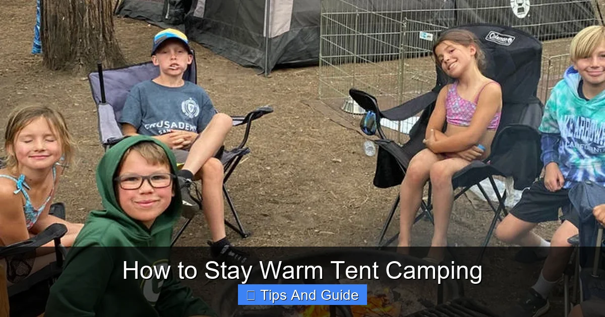 How to Stay Warm Tent Camping