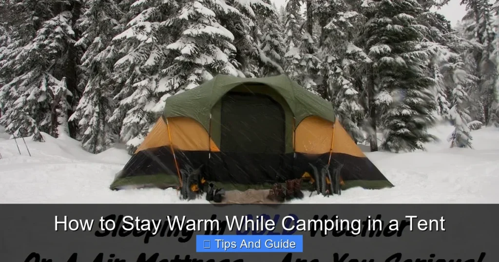 How to Stay Warm While Camping in a Tent