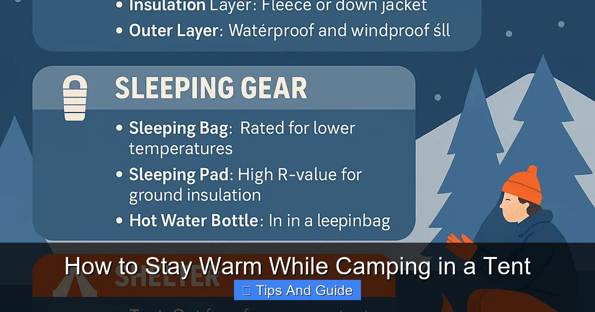 How to Stay Warm While Camping in a Tent