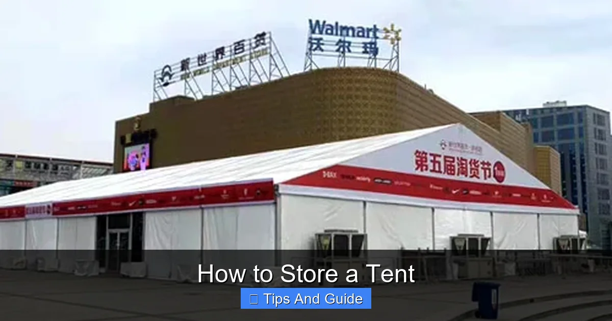 How to Store a Tent