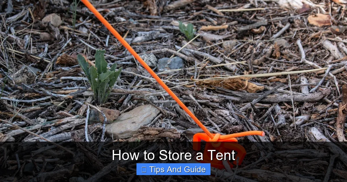 How to Store a Tent