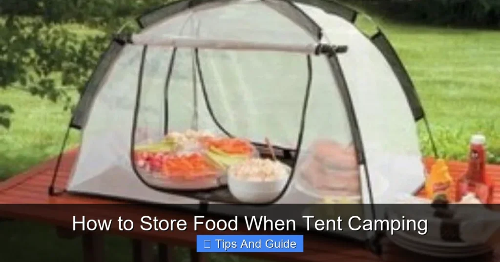 How to Store Food When Tent Camping
