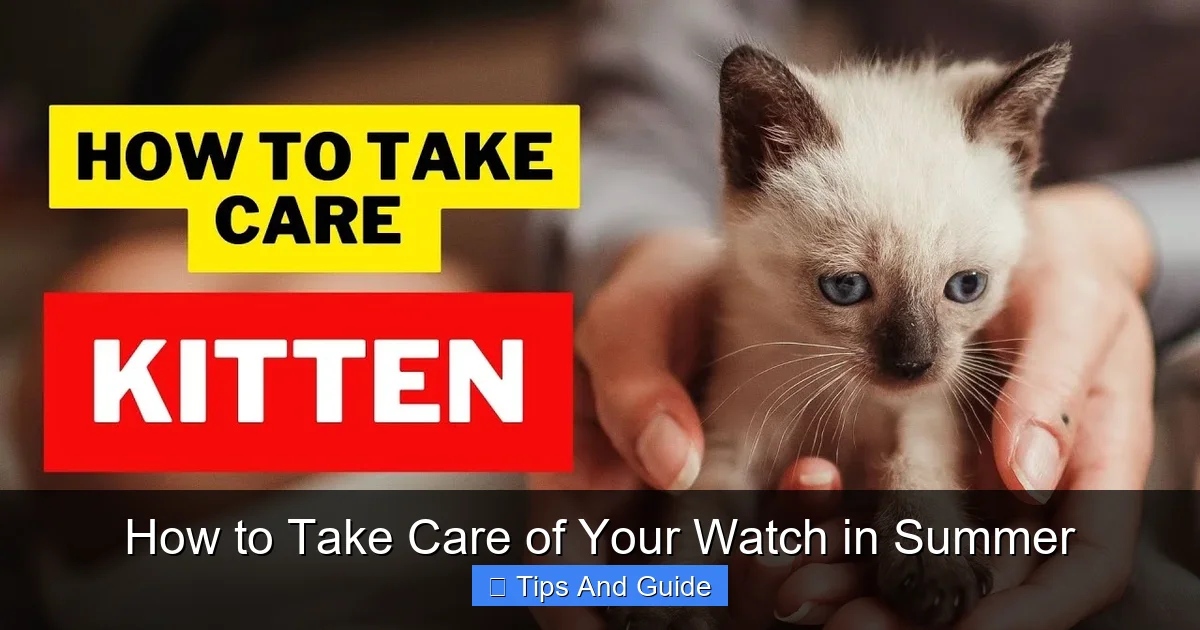 How to Take Care of Your Watch in Summer